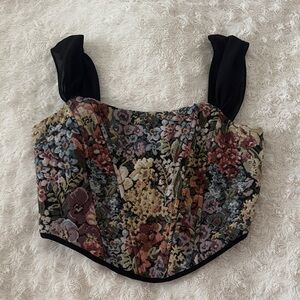 Altar'd State Multicolor Floral Crop Top